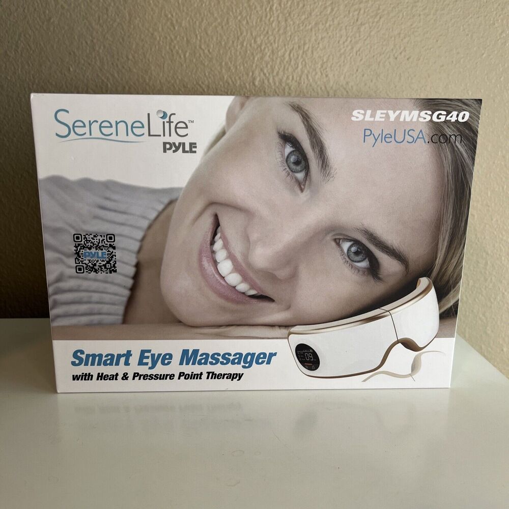 SereneLife Smart Eye Massager with Heat & Pressure Point Therapy
